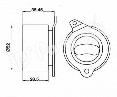 IPS PARTS itb6308 -  Устройство для натяжения ремня, ремень ГРМ